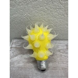 $20 🌙 Vintage Silicone Spiked Yellow Light Bulb WORKS